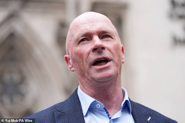 Connolly's 'heartbroken' husband, Northampton Tory councillor Ray, pictured, insisted his wife was 'a good person... not a far-Right thug' as judges yesterday dismissed her appeal against her lengthy jail term