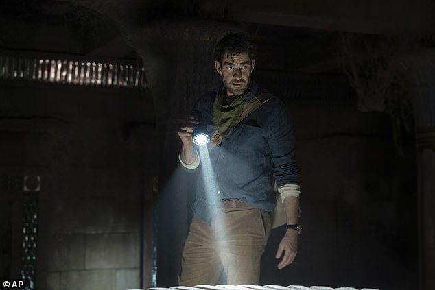 The adventure film (pictured, starring John), which had an eye-watering budget of almost $180million, also boasts Domhnall Gleeson and Stanley Tucci in its stellar cast
