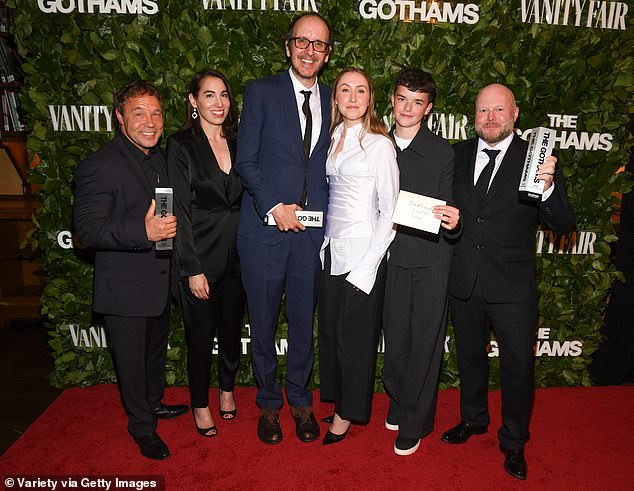 Erin, R center, was also nominated for Outstanding Supporting Performance in a Limited Series