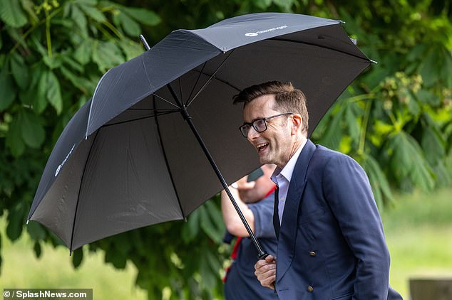 Fans will be pleased to see David on set filming for the new series after fears the hit on his head was a fatal blow