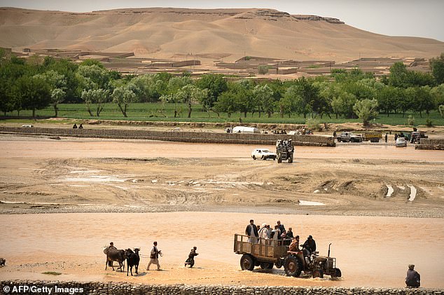 Outskirts of former base Camp Phoenix which was a major US hub during the war - along with British troops. It is now where Taliban kamikaze drones are being manufactured