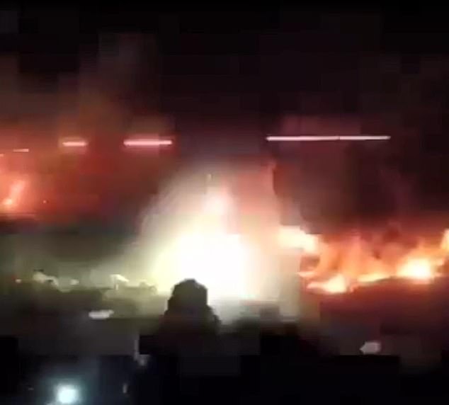 Footage obtained by the Mail of a Taliban kamikaze drone attack on the border of Pakistan and Afghanistan