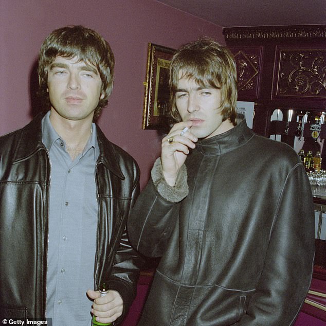 Lloyds Bank said hundreds of fans desperate to see the Gallagher brothers' reunion tour had fallen victim to fraudsters, with more than 90 per cent of reported cases starting with fake adverts or posts on social media (Noel and Liam pictured in 1998)