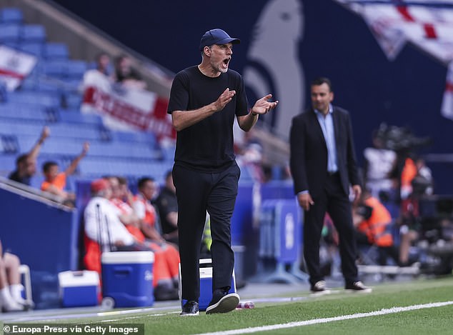 Three Lions head coach Thomas Tuchel said he did not hear the abusive songs