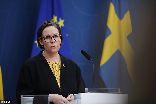 Swedish Foreign Minister Maria Malmer Stenergard (pictured in May) snubbed Thunberg's plea