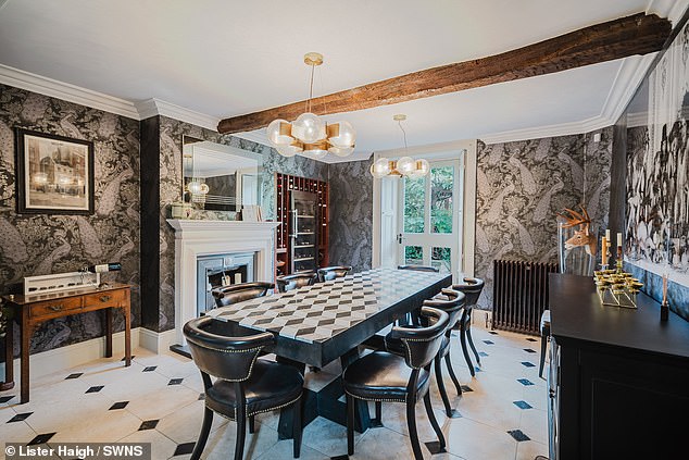 The home comes complete with a range of Miele appliances and even includes an Aga cooker, as well as a laundry and utilities room