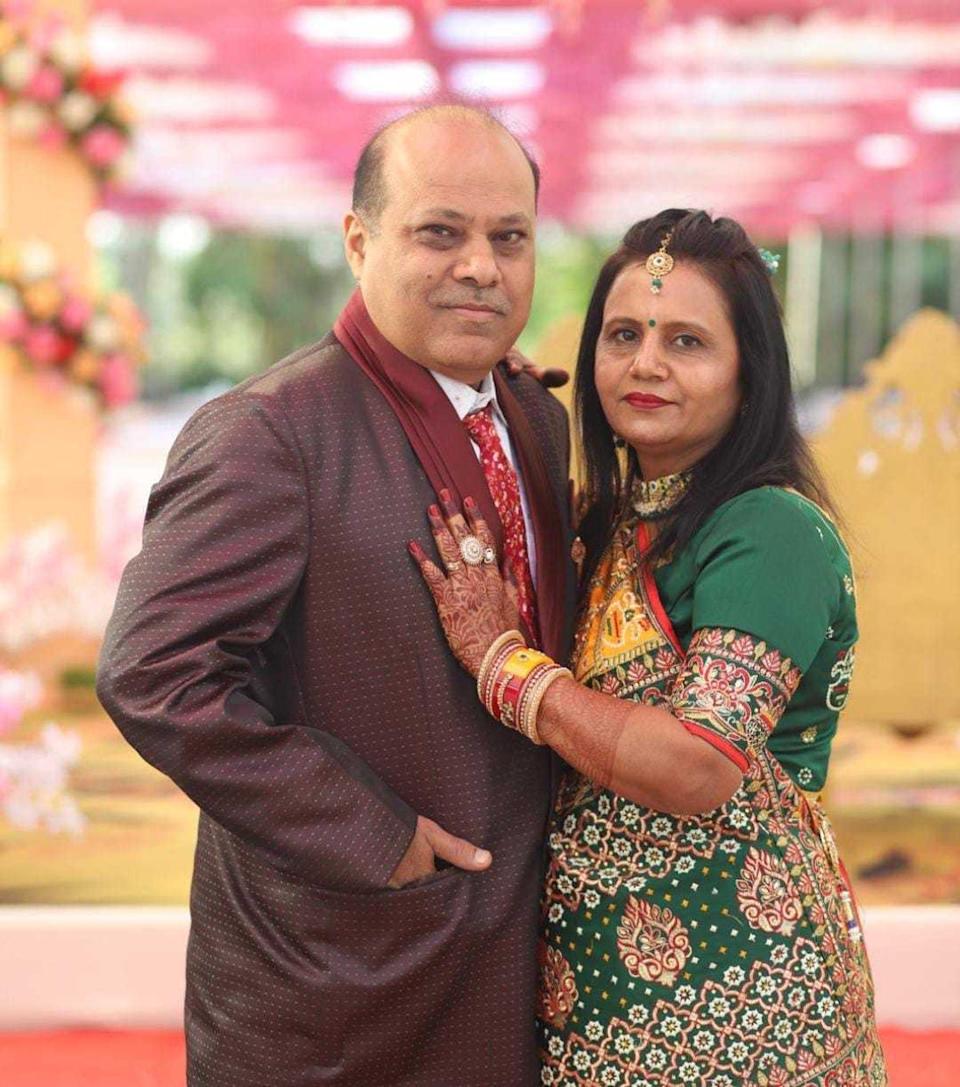 Narendra and Usha Panchal were travelling to UK for the first time to meet their son. Their bodies have been identified among the crash victims (Supplied)