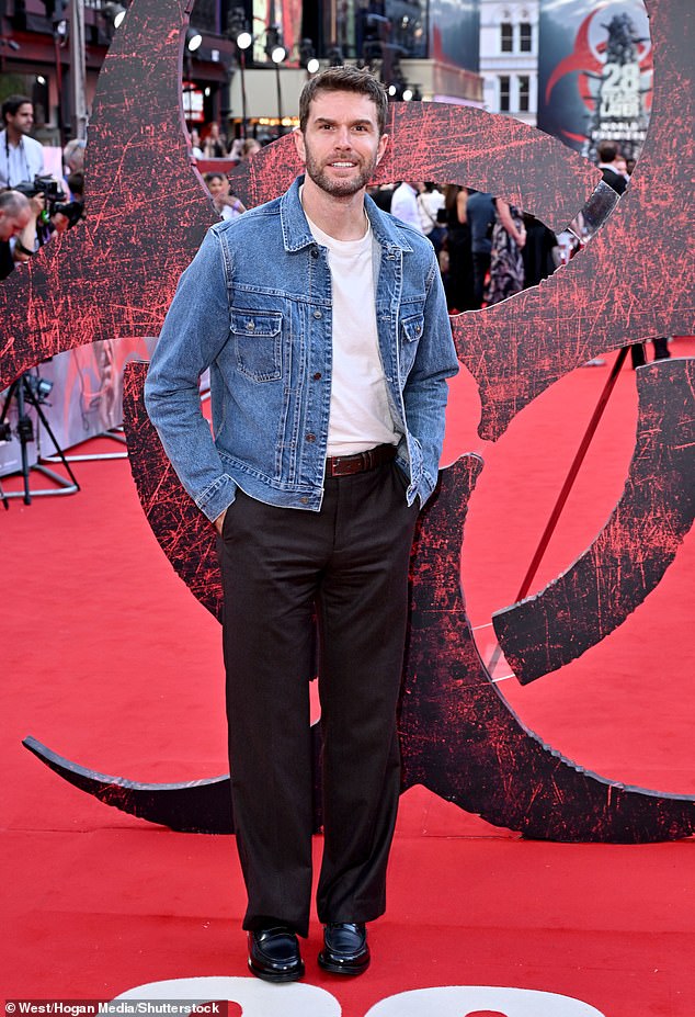 Presenter Joel Dommett cut a casual figure as he arrived for the event