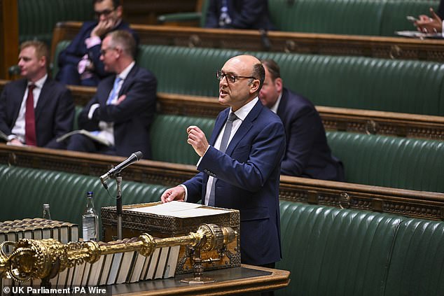 Shadow Business Secretary Andrew Griffith (pictured) says he is 'genuinely concerned that British businesses are being sleepwalked into disaster'