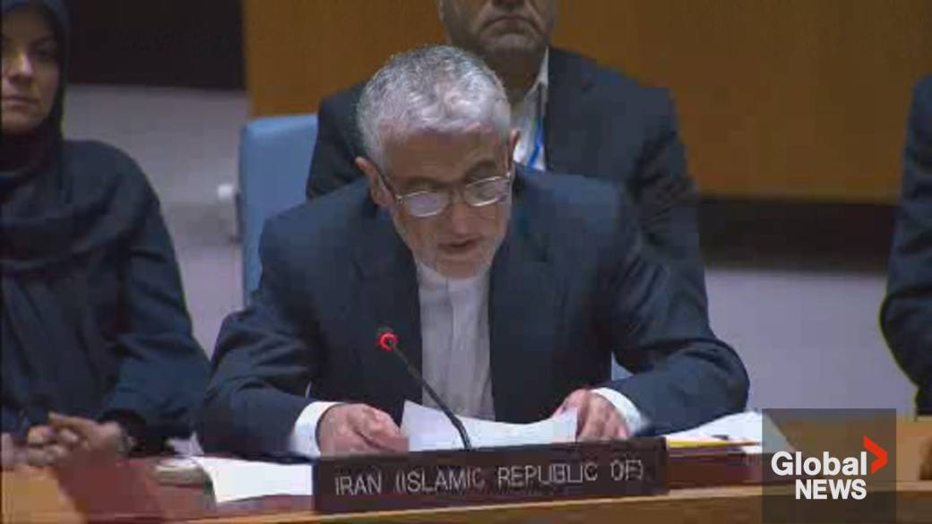 Click to play video: 'Iran’s UN envoy accuses Netanyahu of ‘hijacking’ U.S. foreign policy'