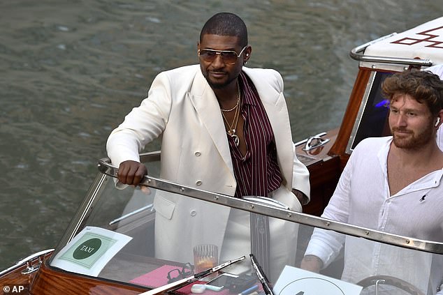 R&B superstar Usher was also on hand for the invite-only festivities in Venice