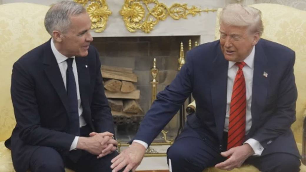 Click to play video: 'Carney, Trump in direct trade and security talks'