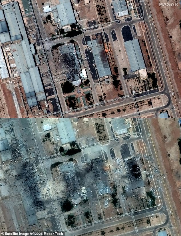 Images from yesterday show the exactitude of military attacks on the Isfahan nuclear facilities, which Trump claimed flattened the facility