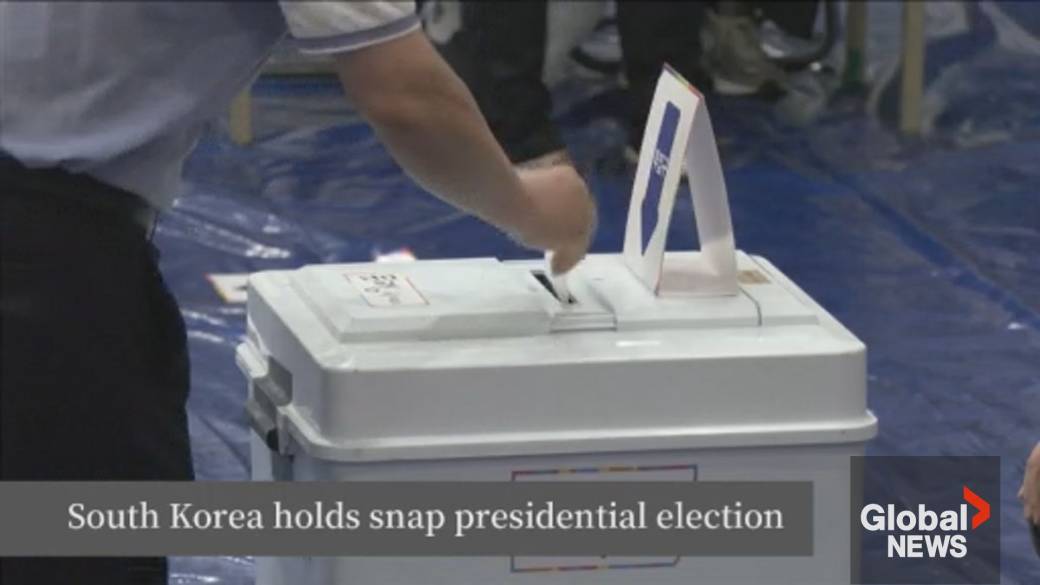 Click to play video: 'South Korea election: Liberal Lee Jae-Myung projected to win'