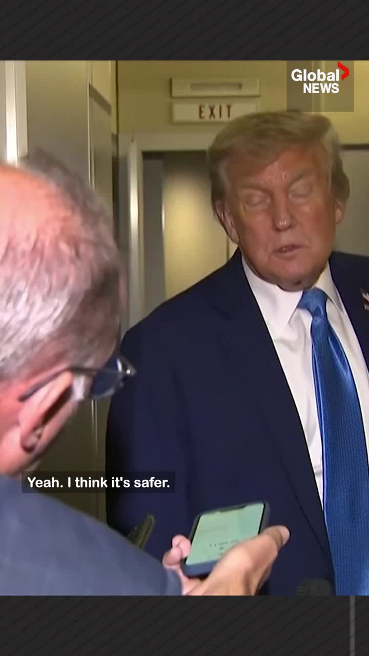 Click to play video: '‘A real end’: Trump says he wants Iran to ‘give up entirely’ on nuclear weapons'