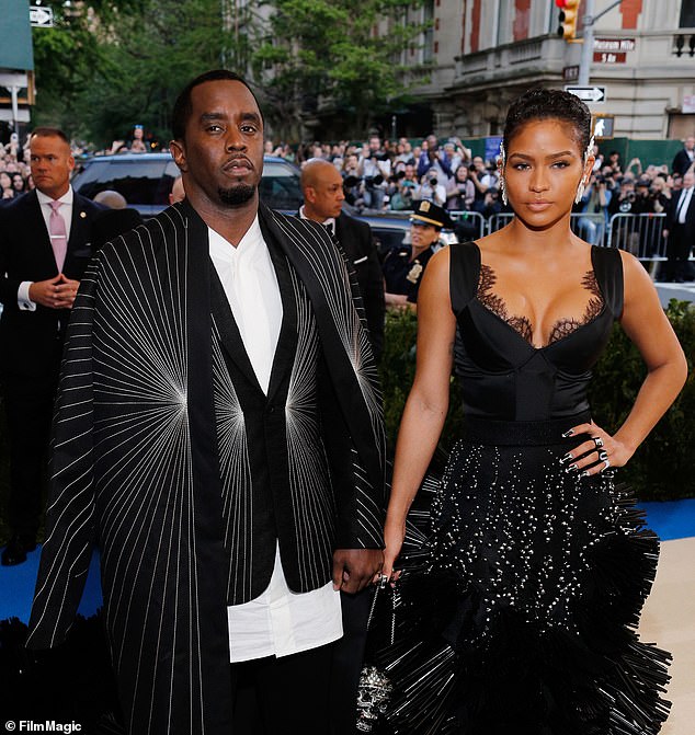 Jurors reached a consensus on both counts of sex trafficking by force, fraud or coercion and both counts of transportation to engage in prostitution related to claims brought by Combs' ex Cassie Ventura (pictured together in 2017) and another ex-girlfriend