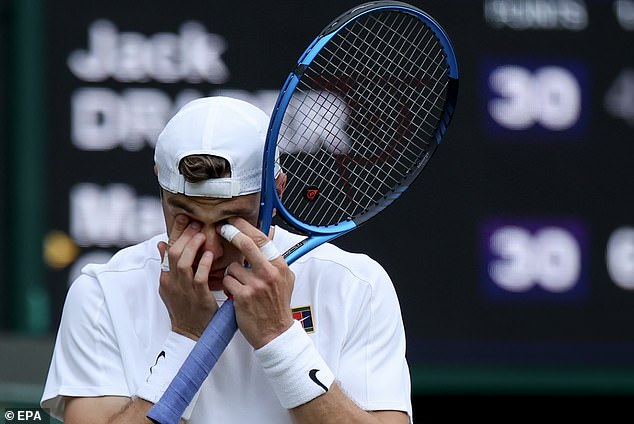 Draper is still yet to ever make it past the second round at Wimbledon in his career