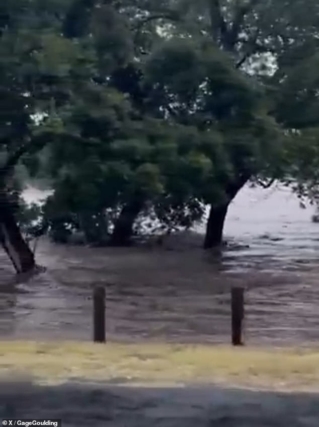 KERRVILLE, TX: Evacuations are under way for locals living along the river, with authorities warning the of a 'dangerous' and potentially 'life-threatening' floods