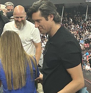 Vernon Kay was spotted in the crowd