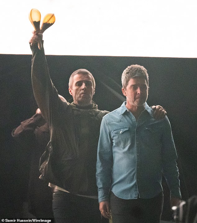 The brothers put on a united front at their first show