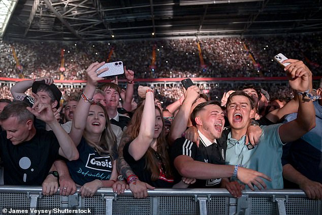 The crowd went wild as the band took to the stage