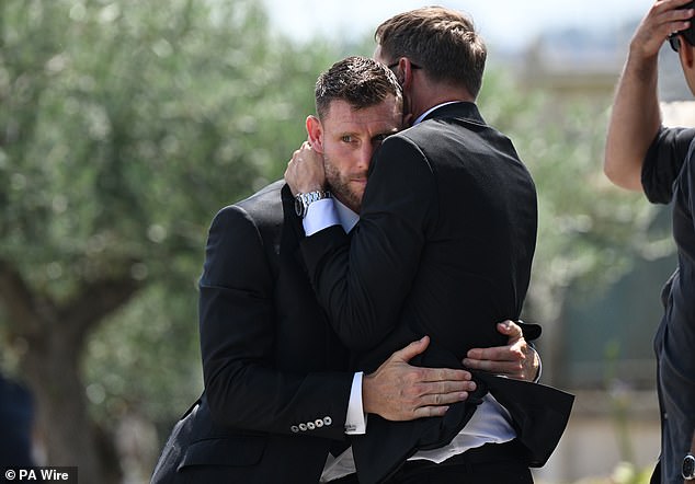 Family and friends gathered for the funeral service held at Igreja Matriz de Gondomar in the town of Gondomar near Porto