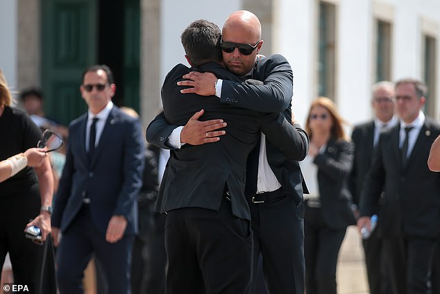 Liverpool FC head coach Arne Slot was one of the mourners at the packed funeral service which was so well attended, those grieving were forced to stand outside