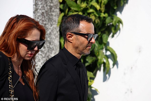 Diogo Jota's agent Jorge Mendes arriving for the funeral of the Liverpool footballer at the Chapel of the Resurrection, in Gondomar