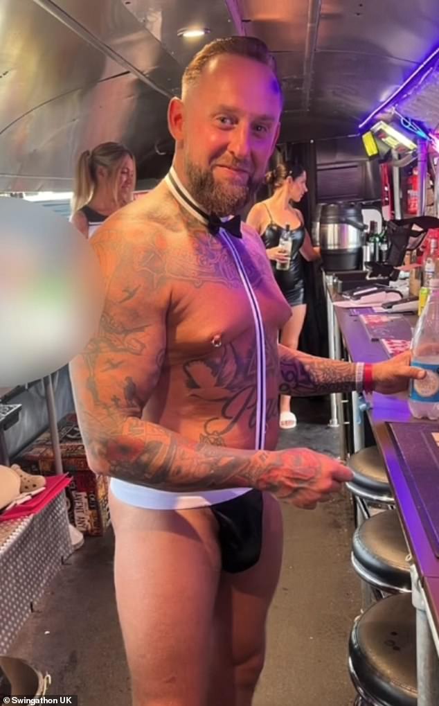 An employee serves drinks behind the bar. Matt and his wife Stacie say they remain committed to challenging stigma and they have taken steps to ensure both safety and credibility