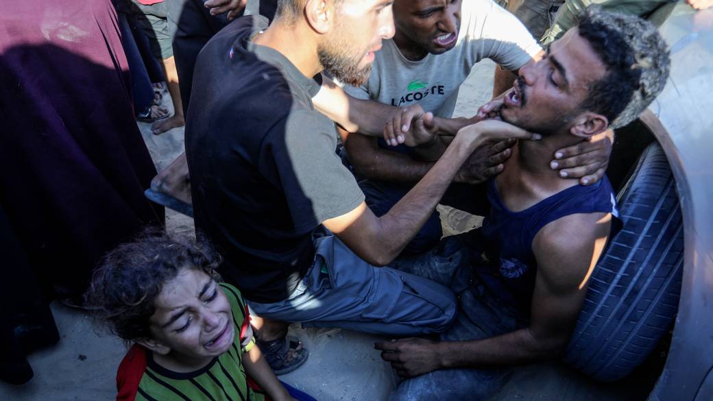 Click to play video: 'U.S. defends Israel-backed aid group, denies responsibility for death of 20 Palestinians'