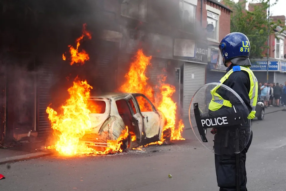 The report author said the Southport riots were a ‘wake-up call’ (PA)