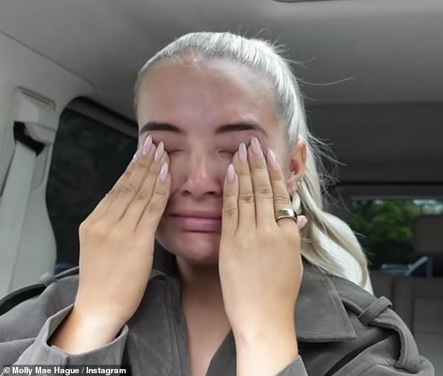 On Sunday, she gave a tearful defence of her 'no fun' comments (pictured) after being branded 'out of touch' by unimpressed social media followers