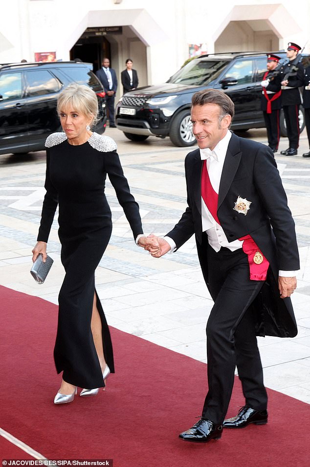 French President Emmanuel Macron and his wife Brigitte Macron during an official three-day trip to the United Kingdom earlier this month