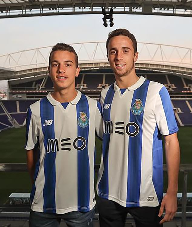 Sergio said he was a fan of Jota from his time at Porto (pictured: Jota, right, with his brother Andre, who played for Porto's junior side and died in the crash alongside him)