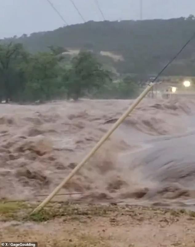 SEGUIN, TX: The Guadalupe River has risen to a height of 34 inches after Kerr County, Texas was pounded with more than 10 inches of rain overnight