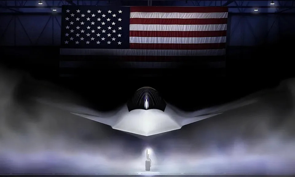 An official U.S. Air Force rendering of the Boeing F-47. <em>U.S. Air Force </em>