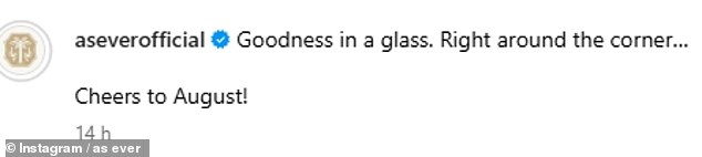 Meghan described her new bottles as 'goodness in a glass' - as she launched the new line on her birthday on August 4