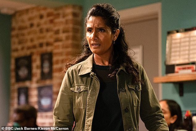 Balvinder, who plays Suki Panesar on the BBC soap [pictured], was revealed to be taking part live on Good Morning Britain on Tuesday morning