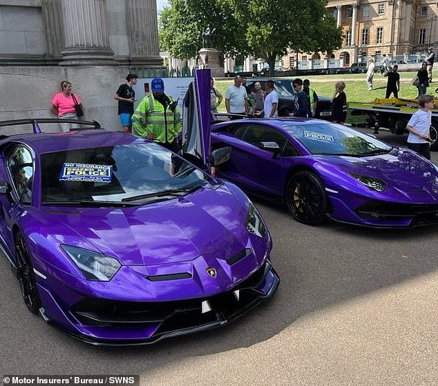 Just last week, police seized £7million worth of uninsured supercars - including two identical purple Lamborghinis - in a major clampdown against wealthy lawbreakers