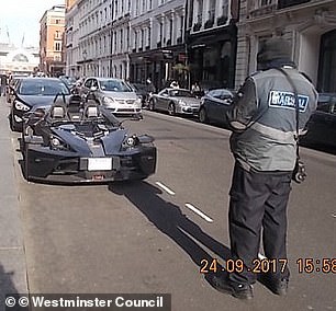 Fed-up councils have previously been seen issuing penalty charge notices to owners of luxury vehicles for flouting parking rules