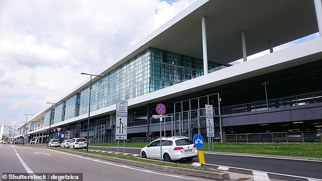File photo shows Milan's Malpensa Airport, Terminal 1, in 2016