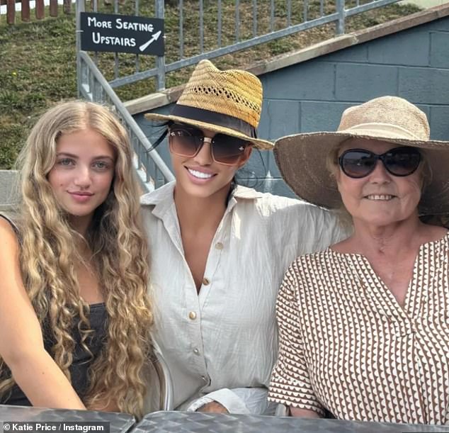 Katie Price with her mother Amy and daughter Princess. Amy has been an unwavering support during her daughter's many trials and tribulations