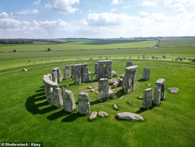 A drone view of Stonehenge and the Wiltshire countryside. The stone circle is one of the best known ancient wonders of the world and a UNESCO World Heritage Site