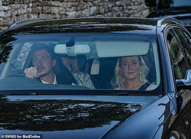 Oliver Chris, who plays James Vereker, was spotted arriving at the venue