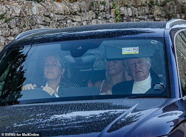It wasn't just Rivals cast in attendance, Dame Jilly, 87, also invited friend Andrew Parker-Bowles, the former husband of Queen Camilla, who was driven into the grounds by his daughter Laura