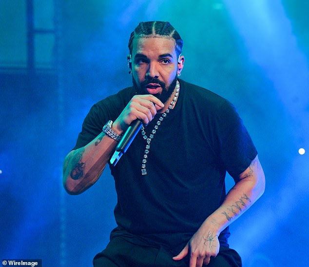 Drake (pictured in 2022) is reportedly covering the funeral costs of French online star Raphael Graven with online streamer Adin Ross