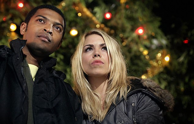Clarke is known for his role in Doctor Who as Mickey. He is pictured here alongside Billie Piper who played Rose Tyler