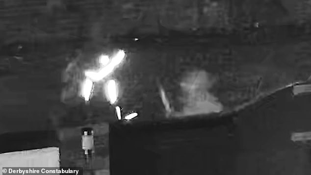 CCTV footage showed Hartle holding the Rambo-style knife before the attack