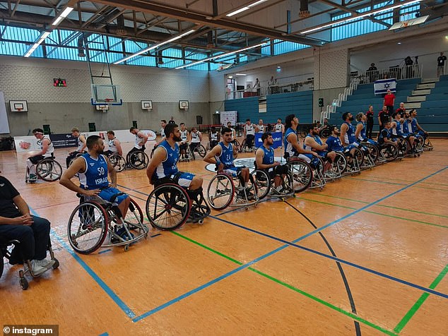 The Israeli squad only found out about the protest following the game, which Britain won 74-64, because they were facing away from the British team as the anthems were played