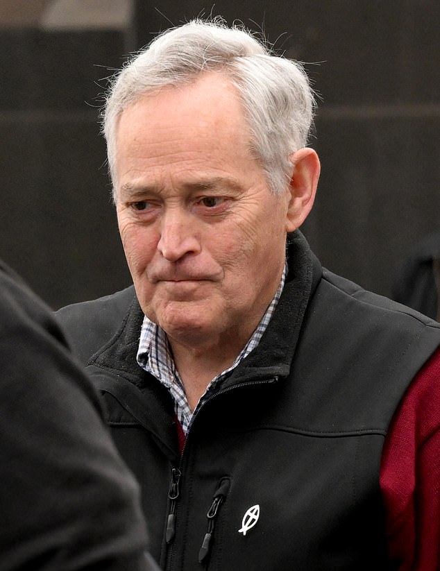 (FILES) Ian Wilkinson is seen outside the court buildings in Melbourne on August 21, 2024. An Australian woman murdered her husband's parents and aunt by lacing their beef Wellington lunch with toxic mushrooms, a jury found on July 7, 2025 at the climax of a trial watched around the world. Keen home cook Erin Patterson hosted an intimate meal in July 2023 that started with good-natured banter and earnest prayer -- but ended with three guests dead. (Photo by William WEST / AFP) (Photo by WILLIAM WEST/AFP via Getty Images)